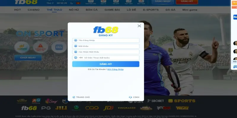 Thành viên Fb68 được quyền xóa bỏ thông tin đăng ký